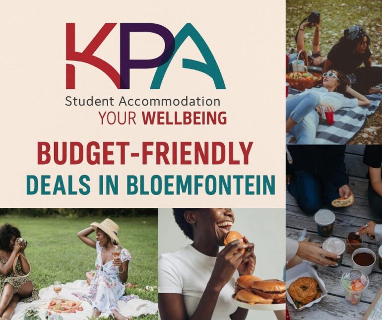 student deals Bloemfontein, cheap food Bloemfontein, Bloem student specials, student meals UFS, affordable restaurants Bloemfontein, budget-friendly Bloem deals, student accommodation Bloemfontein blog