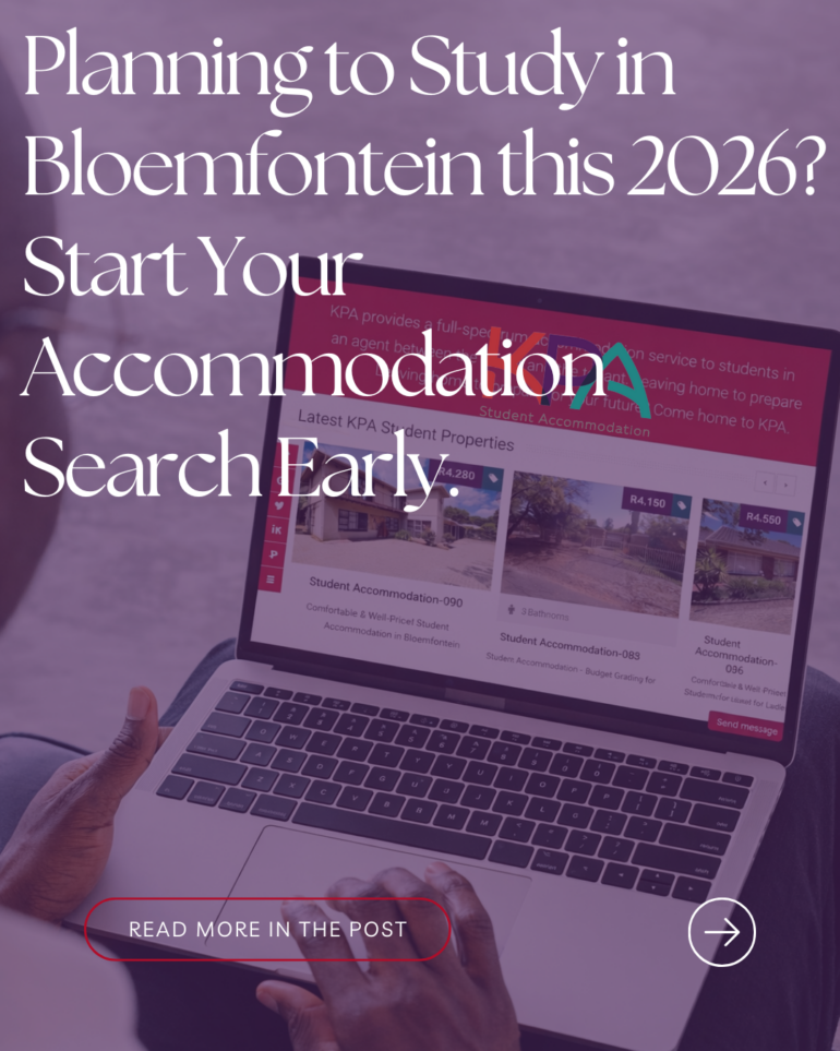 Students planning their accommodation early to secure the best rooms Bloemfontein